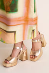 Gold Fatima Heels