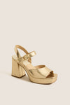 Gold Fatima Heels