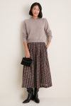 Black Western Trim Top Handle Clutch