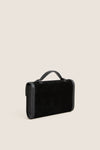Black Western Trim Top Handle Clutch