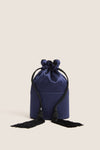 Navy Satin Lola Bag