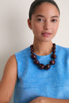 Deep Red Tagua Statement Necklace
