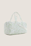 Green Bunny Toile Weekender Duffel Bag: Classic, fun duffel featuring a pastoral pattern, detachable strap, and two-way zipper. Effortlessly high-end and perfect for travel adventures.