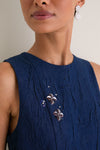 Denim Nira Embellished Midi Dress