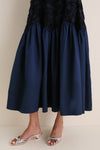 Navy Drift 02 Midi Dress