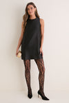 Black Holly Floral Tights
