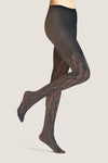 Black Holly Floral Tights