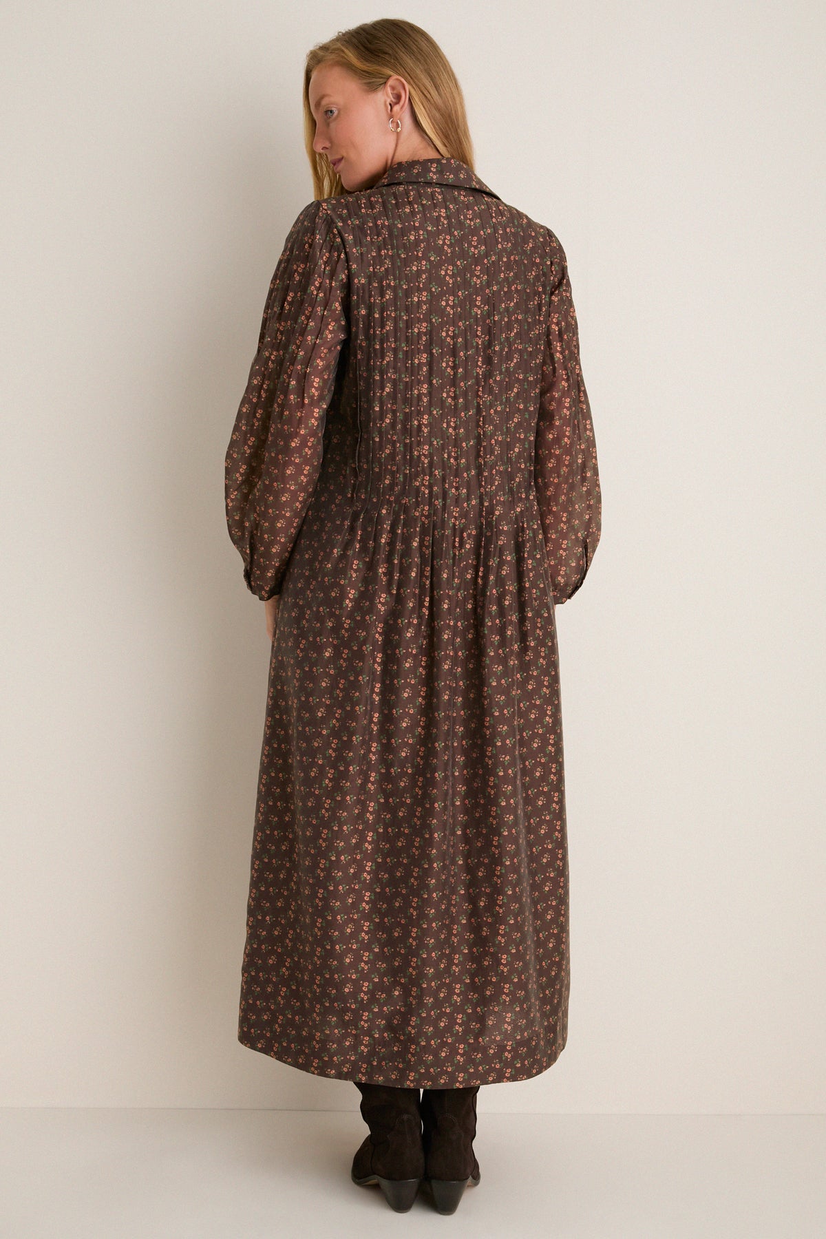 Hampden Harvest Pleated Lang Dress