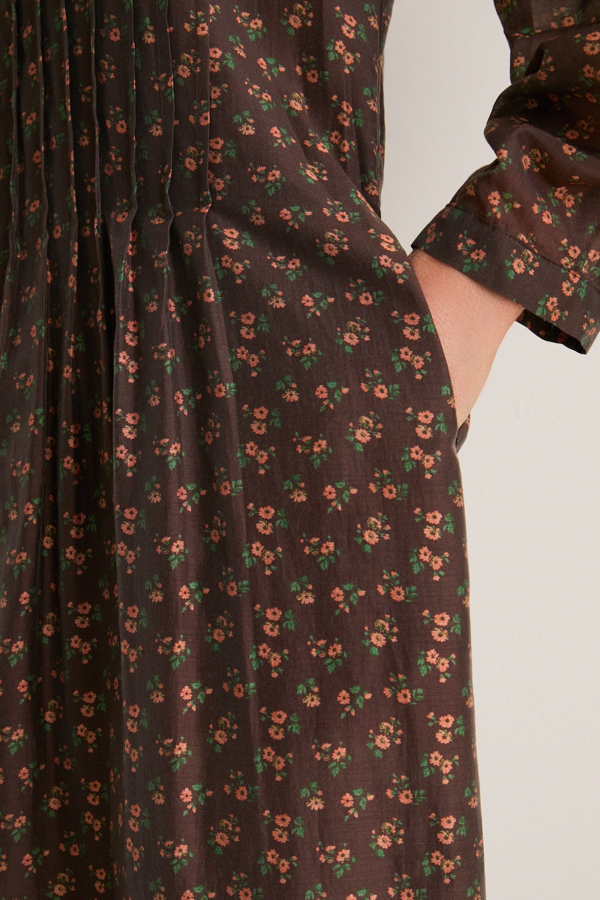 Hampden Harvest Pleated Lang Dress