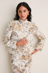 Georgetown Chenille Jacquard Cropped Dalton Jacket