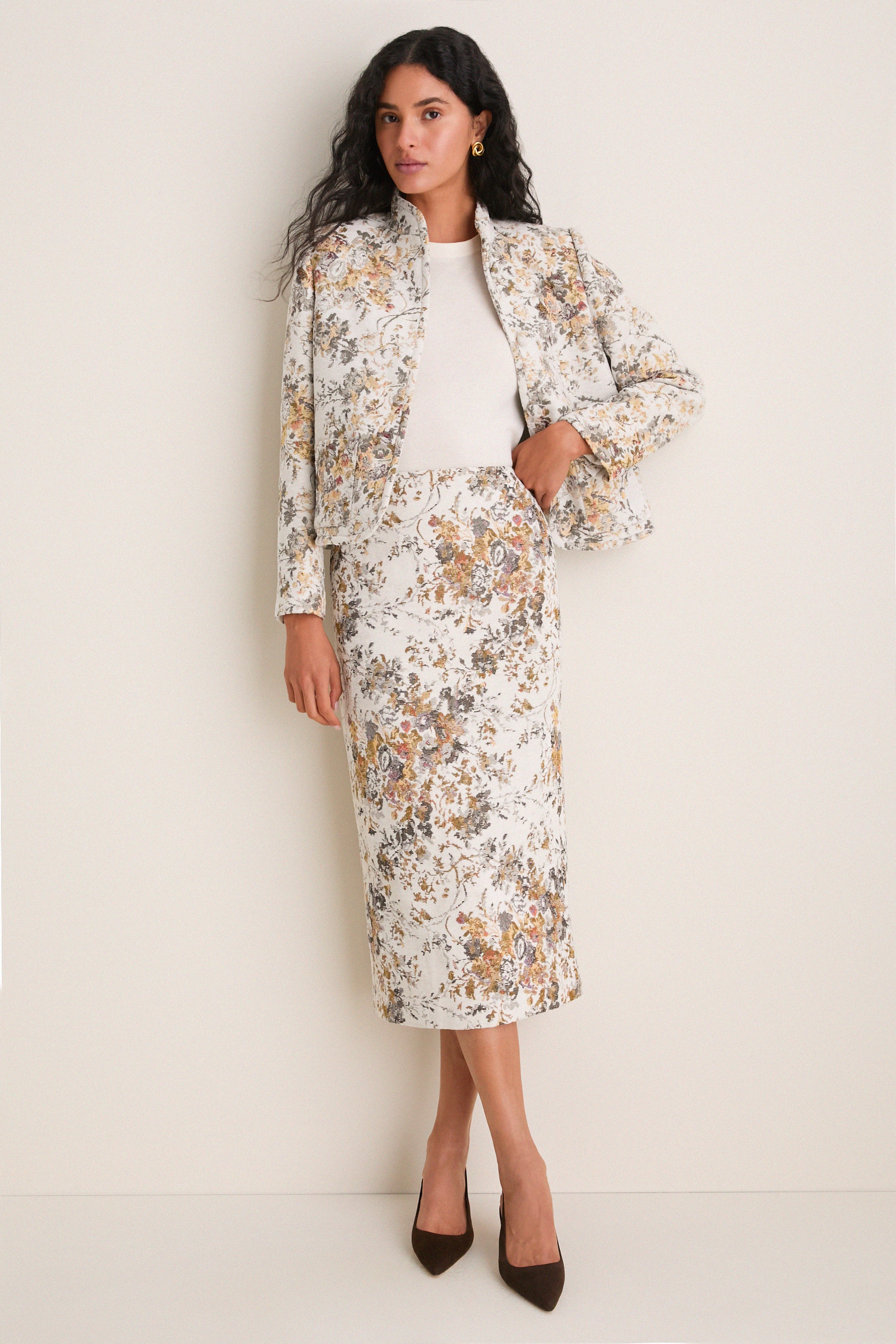 Georgetown Chenille Jacquard Ellington Skirt