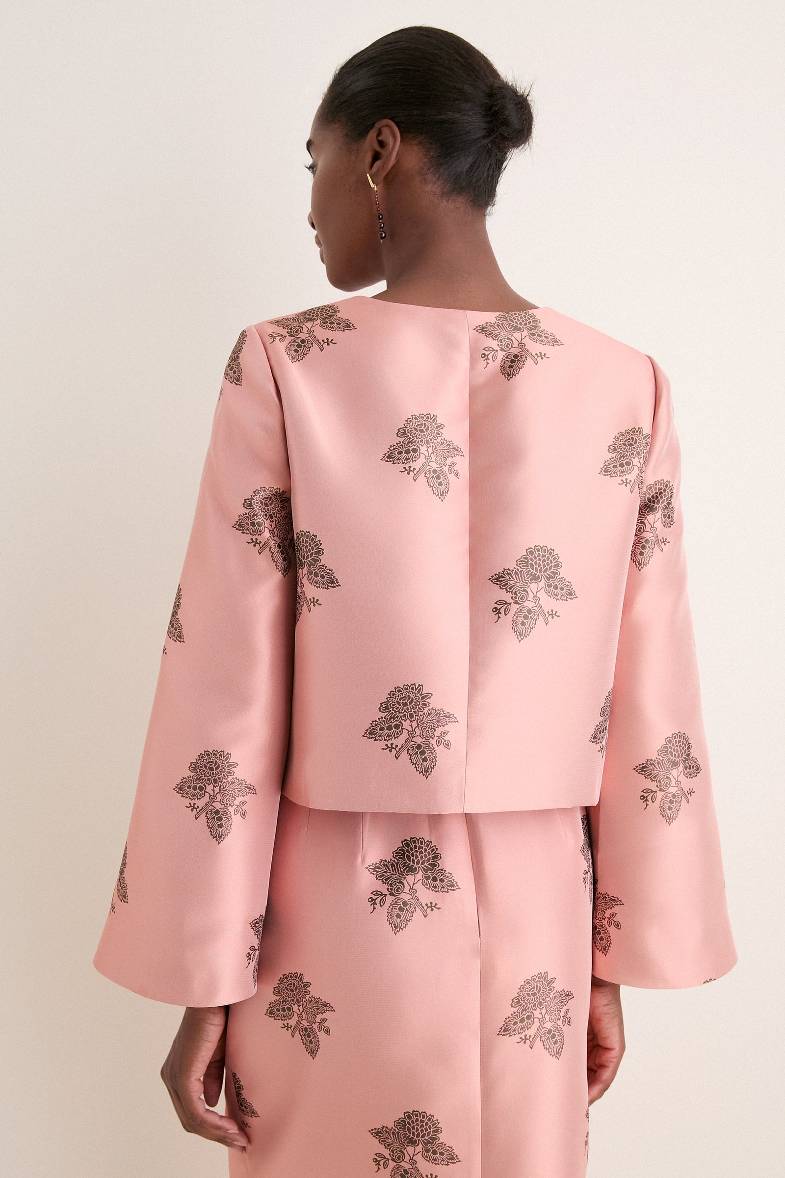 Apricot Jacquard Maxine Jacket