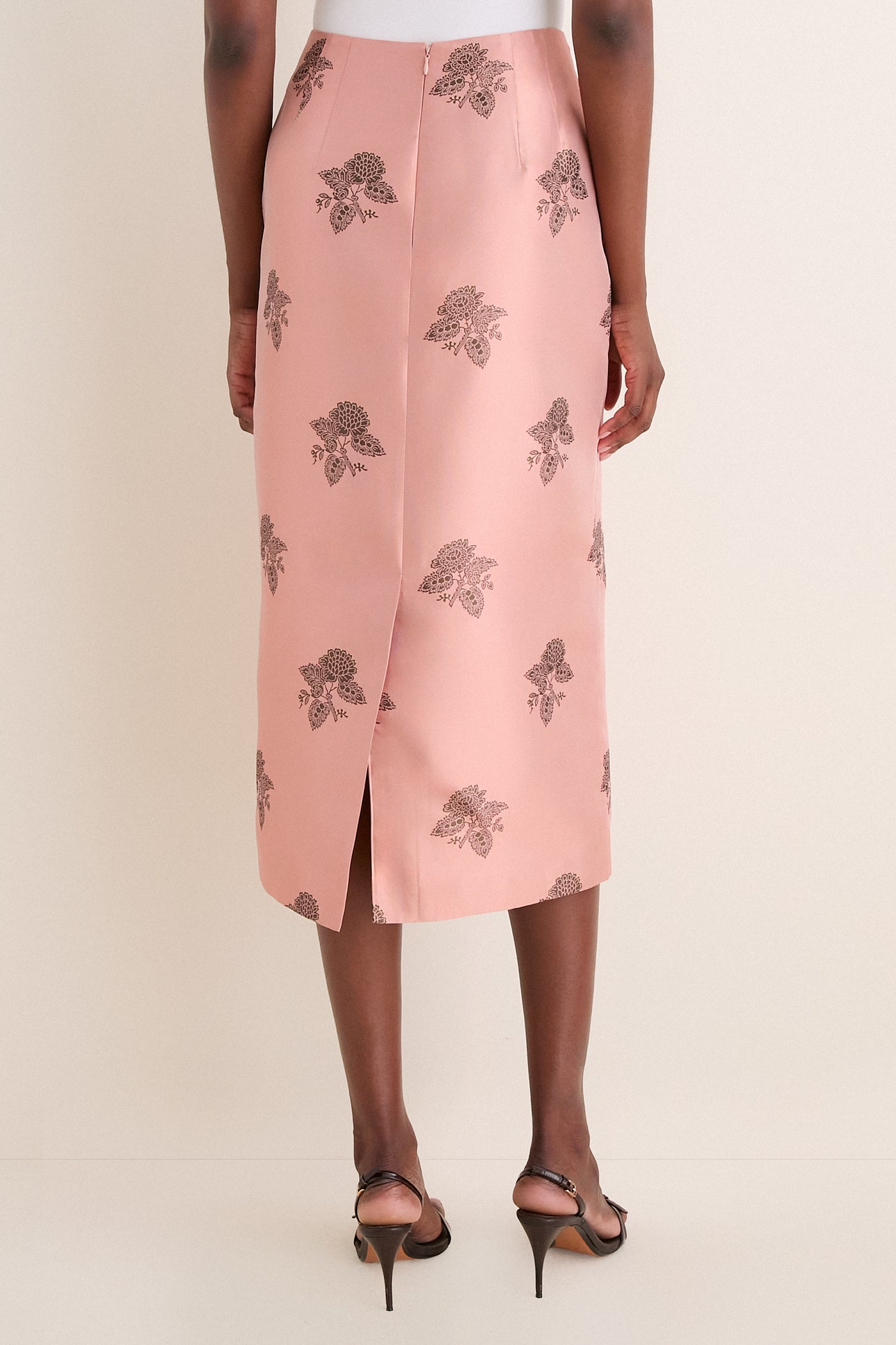 Apricot Jacquard Ellington Skirt