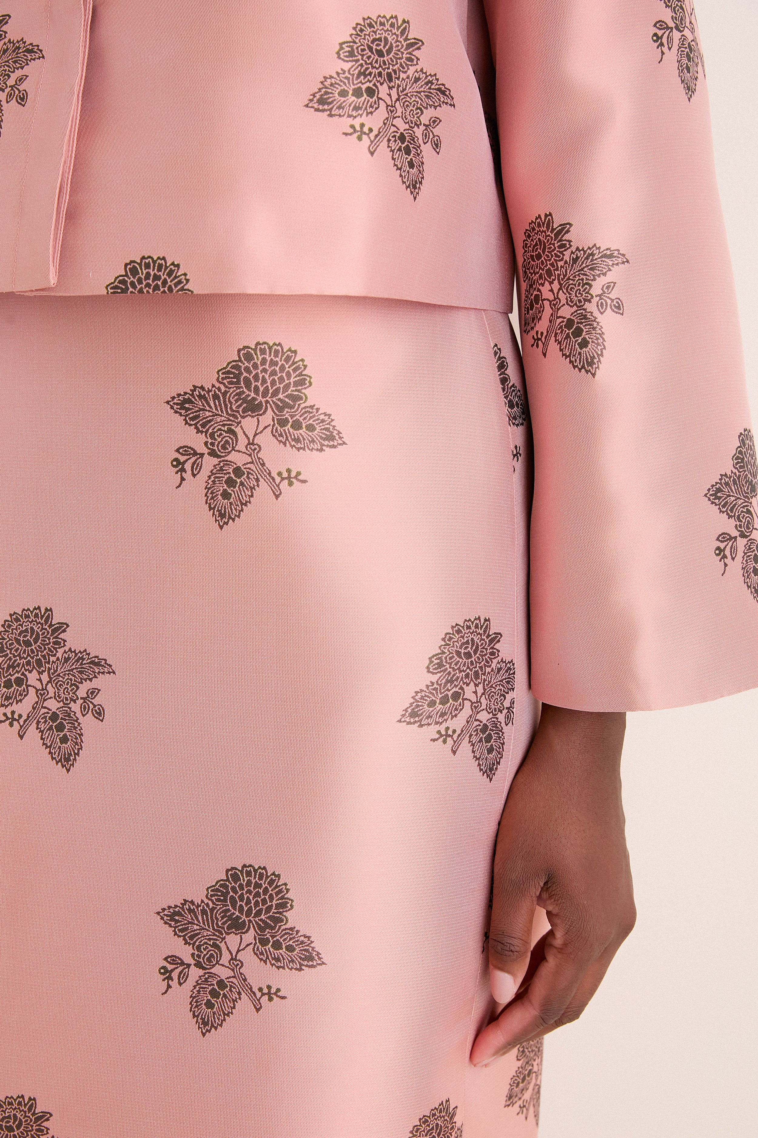Apricot Jacquard Ellington Skirt