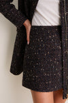 Speckled Tweed Meg A-Line Mini Skirt