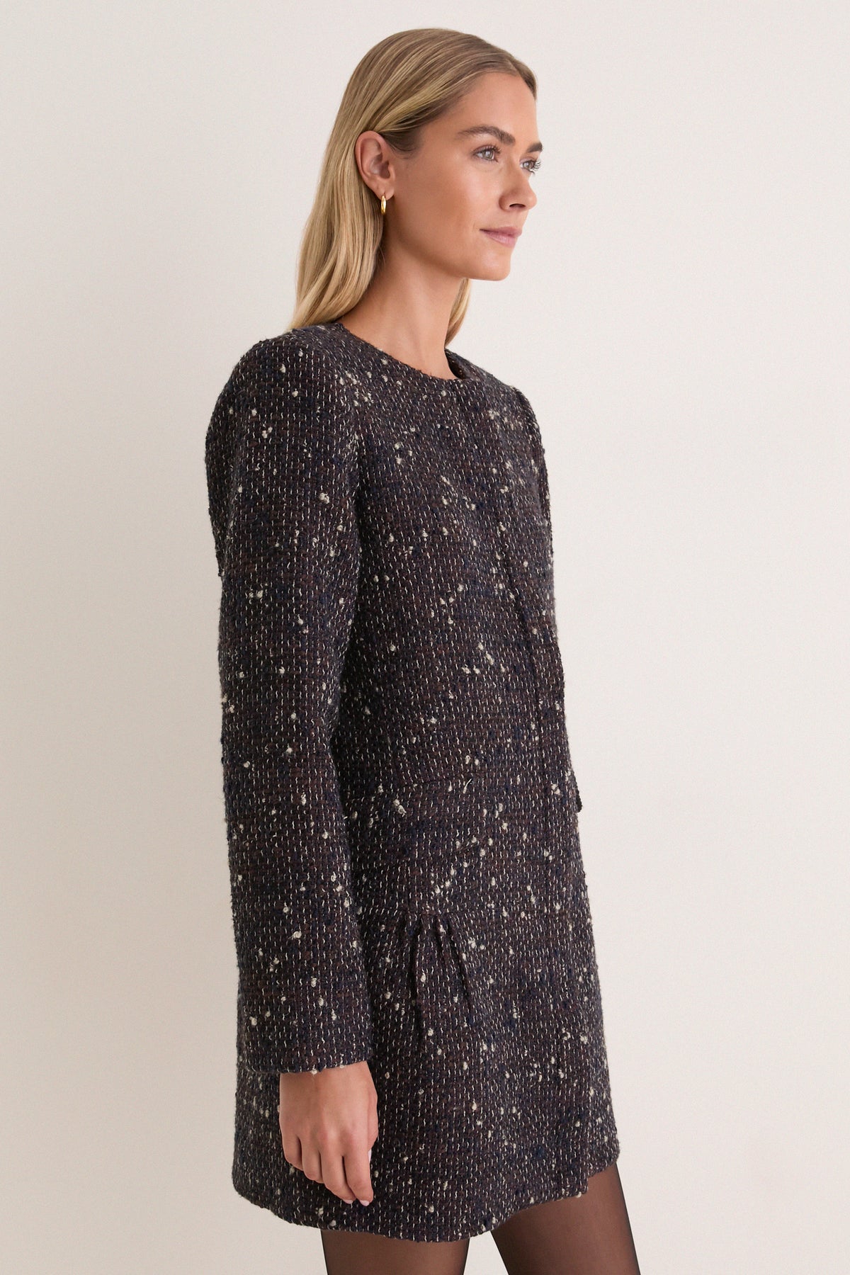Speckled Tweed Petra Coat Dress