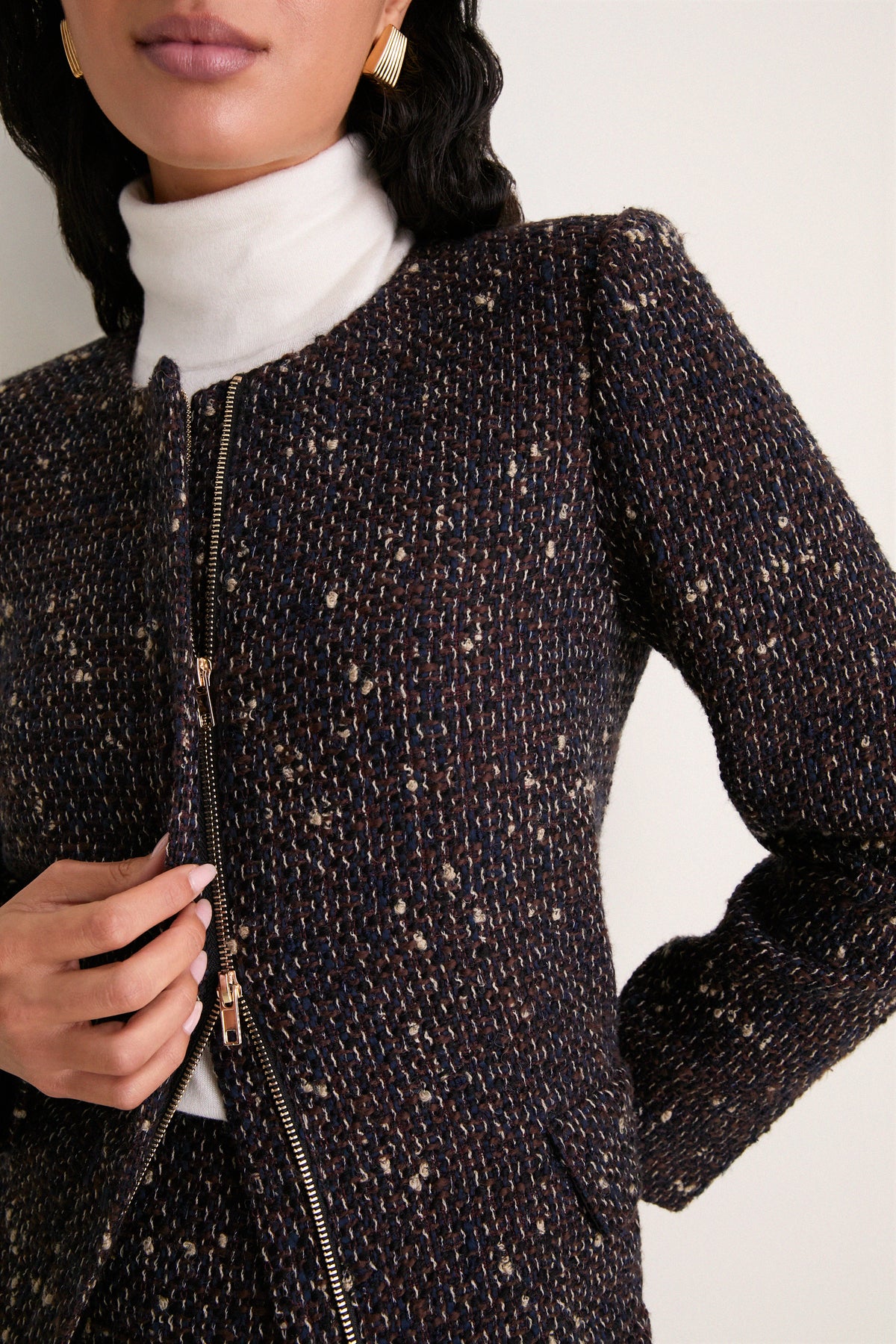 Speckled Tweed Petra Coat Dress