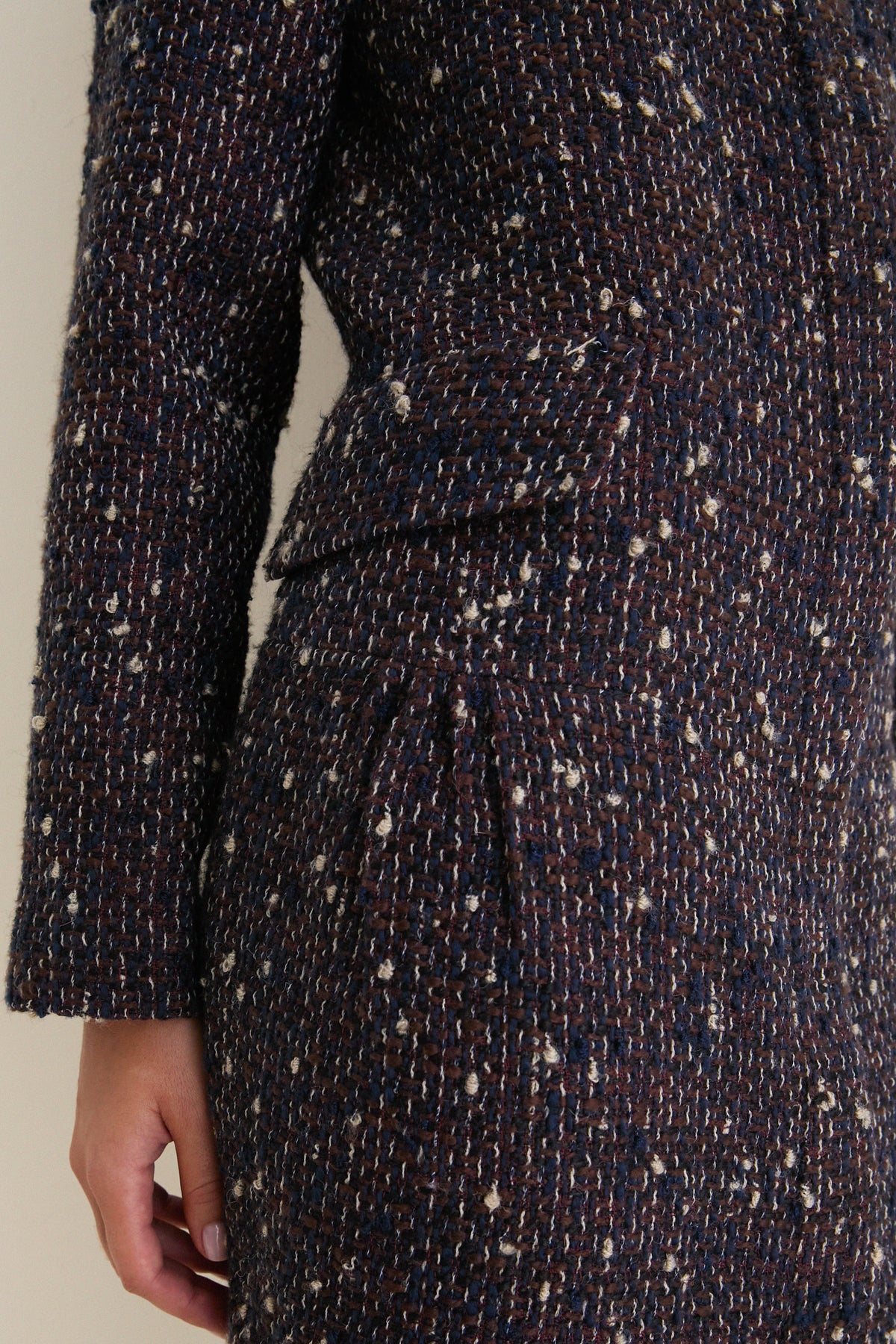 Speckled Tweed Petra Coat Dress