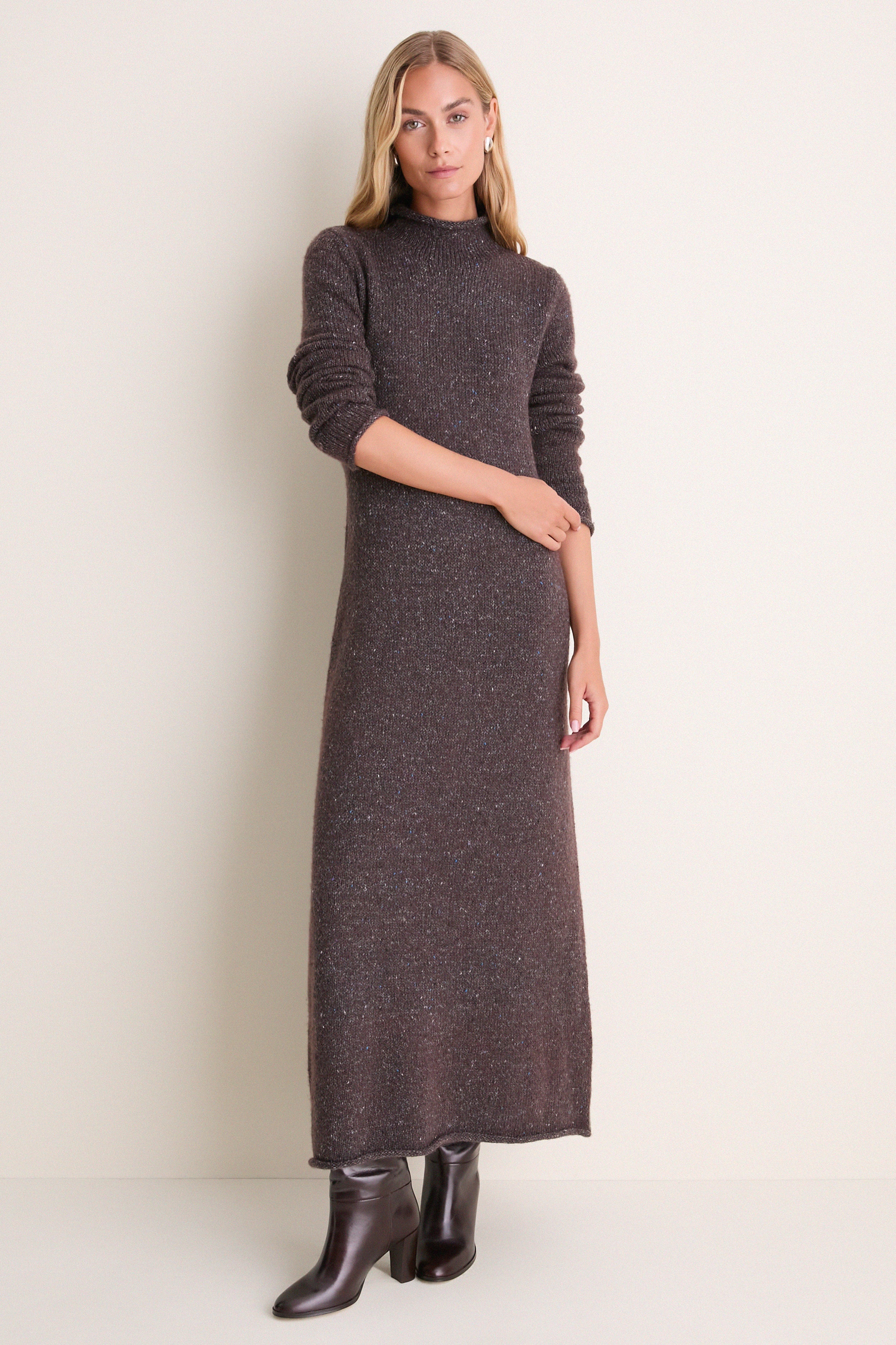 Noir Merino Blend Burton Sweater Dress | Tuckernuck