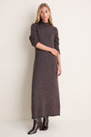 Noir Merino Blend Burton Sweater Dress