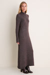 Noir Merino Blend Burton Sweater Dress