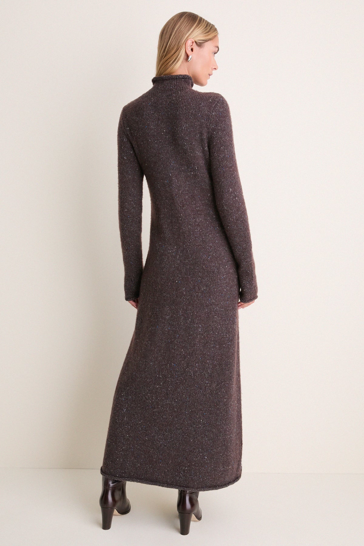 Noir Merino Blend Burton Sweater Dress