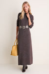 Noir Merino Blend Burton Sweater Dress