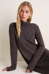 Noir Merino Blend Burton Sweater Dress