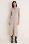 Oat Merino Blend Burton Sweater Dress