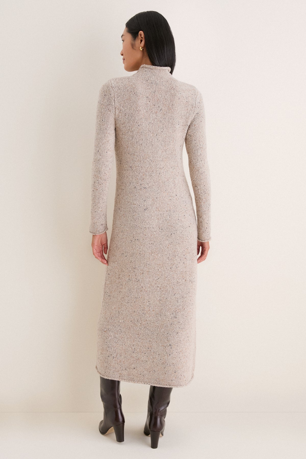 Oat Merino Blend Burton Sweater Dress