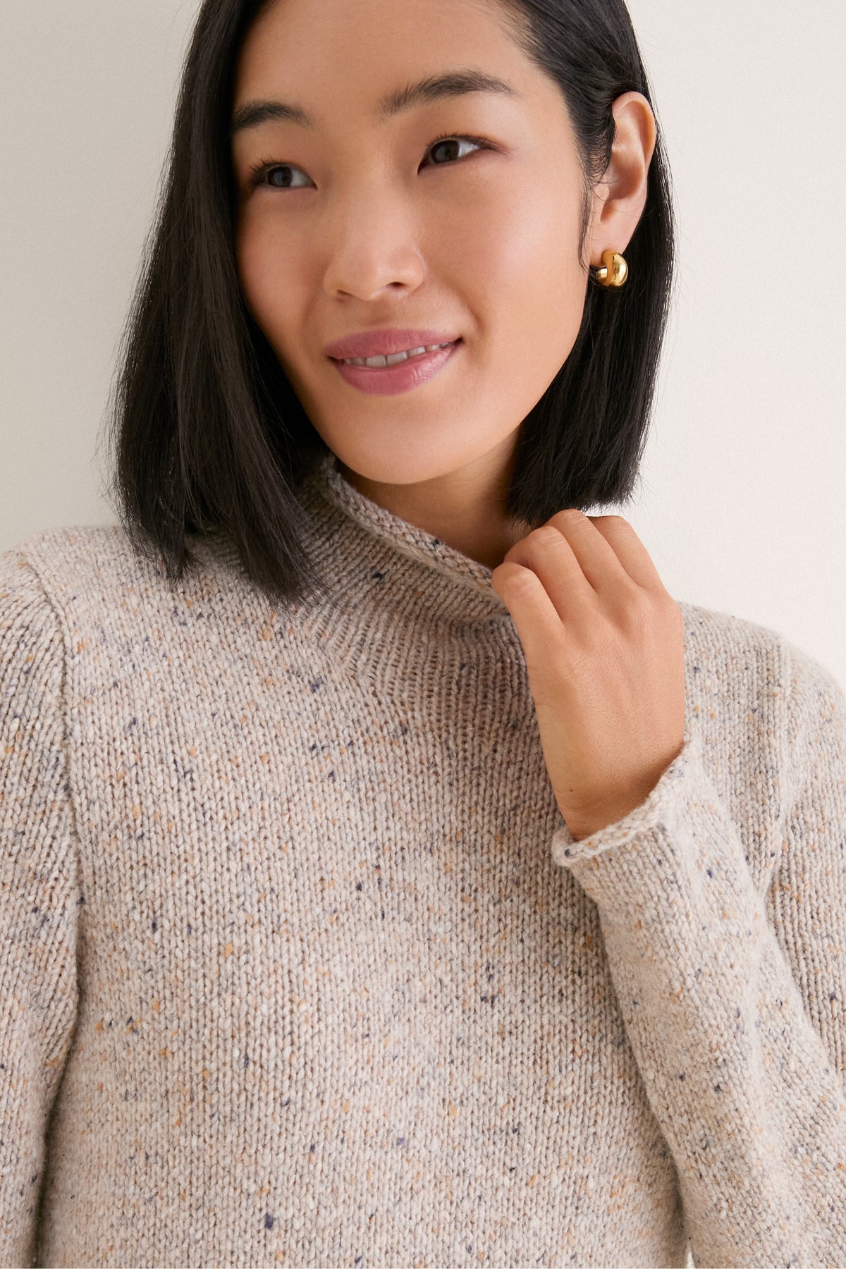 Oat Merino Blend Burton Sweater Dress