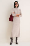 Oat Merino Blend Burton Sweater Dress