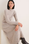 Oat Merino Blend Burton Sweater Dress