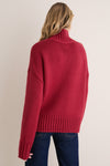 Apple Red Hannah Turtleneck Sweater