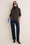Brown Speckled Wool Hannah Turtleneck