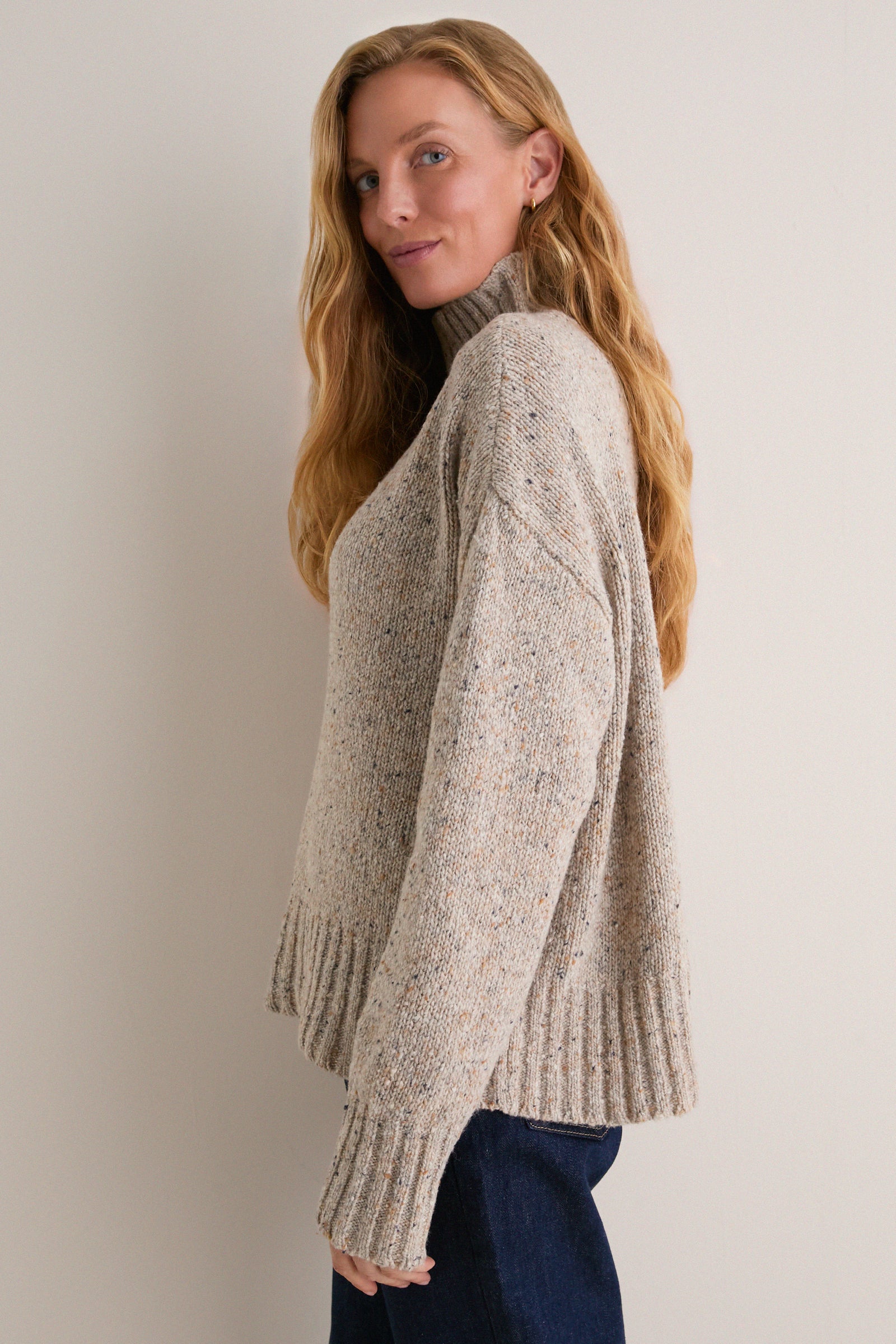 Speckled Oat Hannah Turtleneck Sweater
