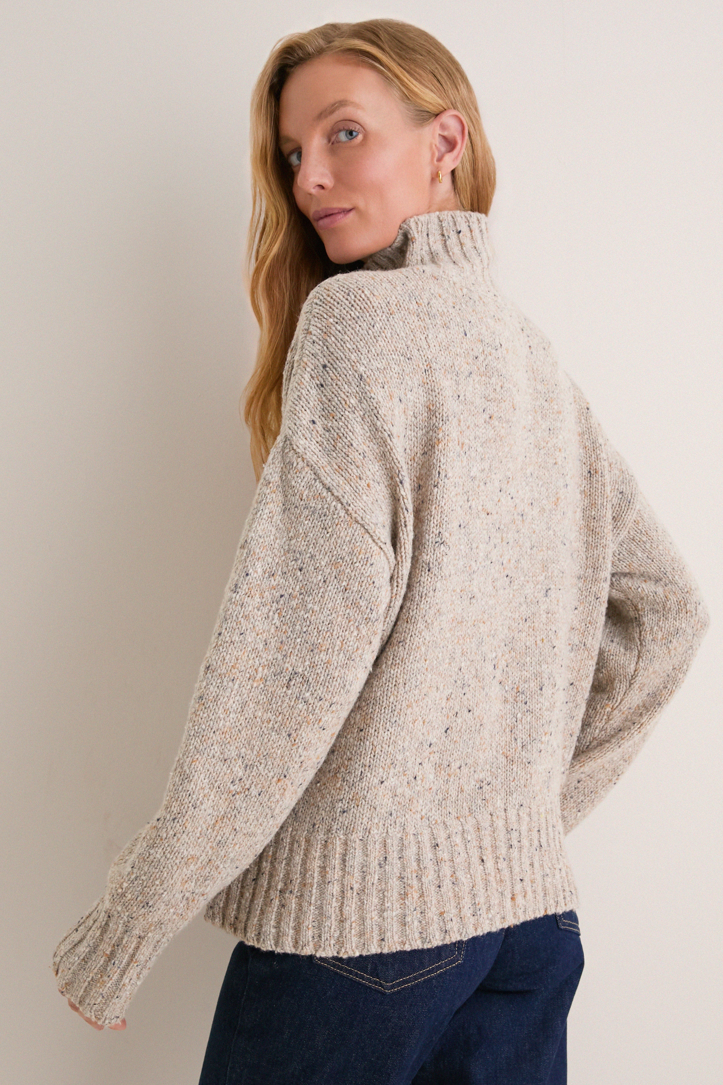 Speckled Oat Hannah Turtleneck Sweater