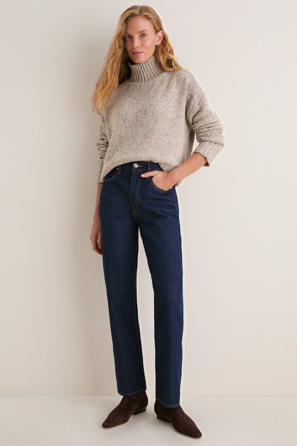 Speckled Oat Hannah Turtleneck Sweater