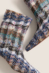 Knitted Caperdoni Wave Patterned Dorothy Boots