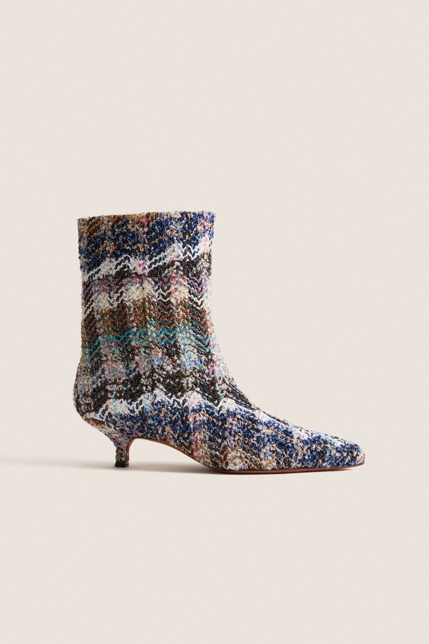 Knitted Caperdoni Wave Patterned Dorothy Boots