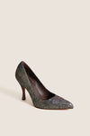 Black Caperdoni Sequins Ida Heels