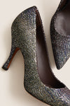 Black Caperdoni Sequins Ida Heels