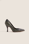 Black Caperdoni Sequins Ida Heels