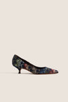 Dark Minibutton Lace Grace Heels
