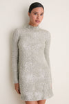 Satellite Silver Elsie Knit Mini Dress