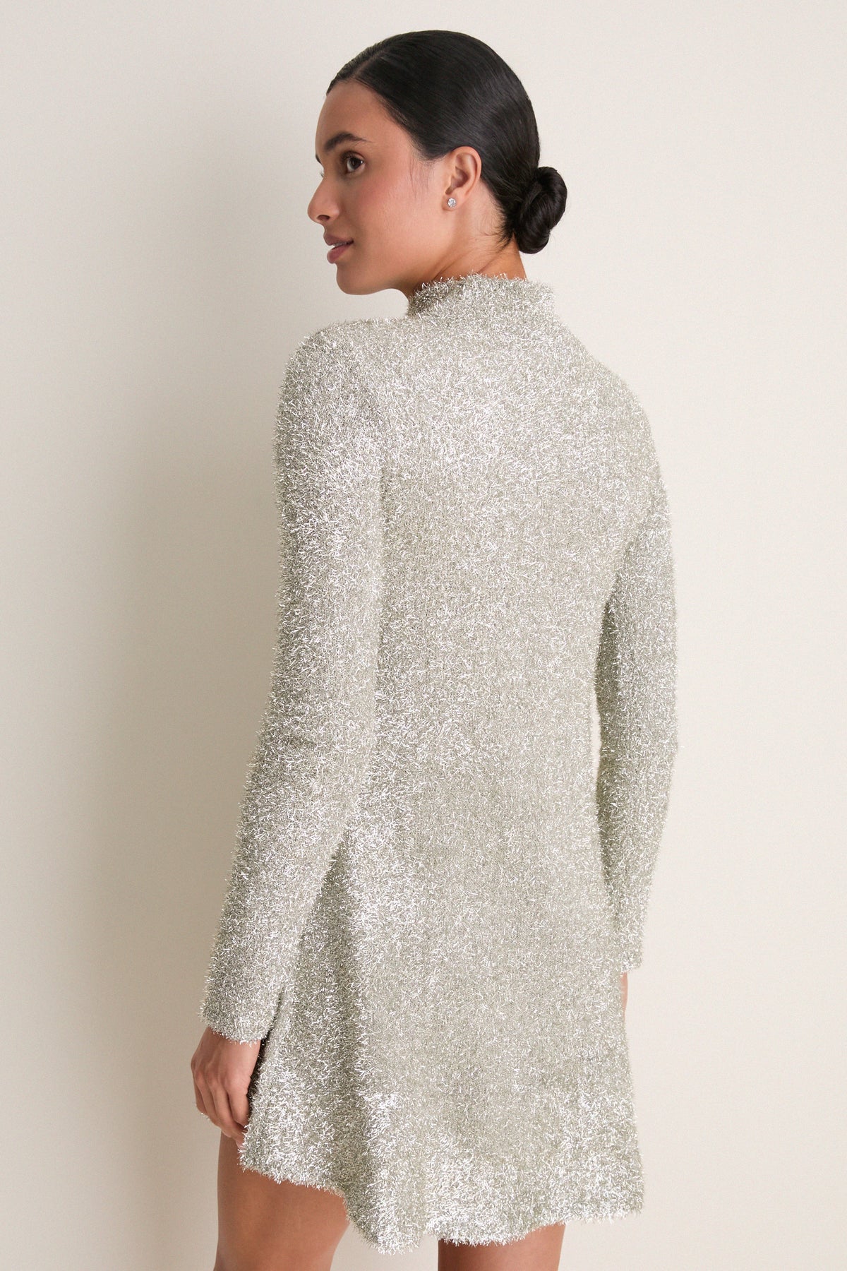 Satellite Silver Elsie Knit Mini Dress