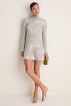 Satellite Silver Elsie Knit Mini Dress