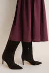 Dark Brown Suede Callena Boots