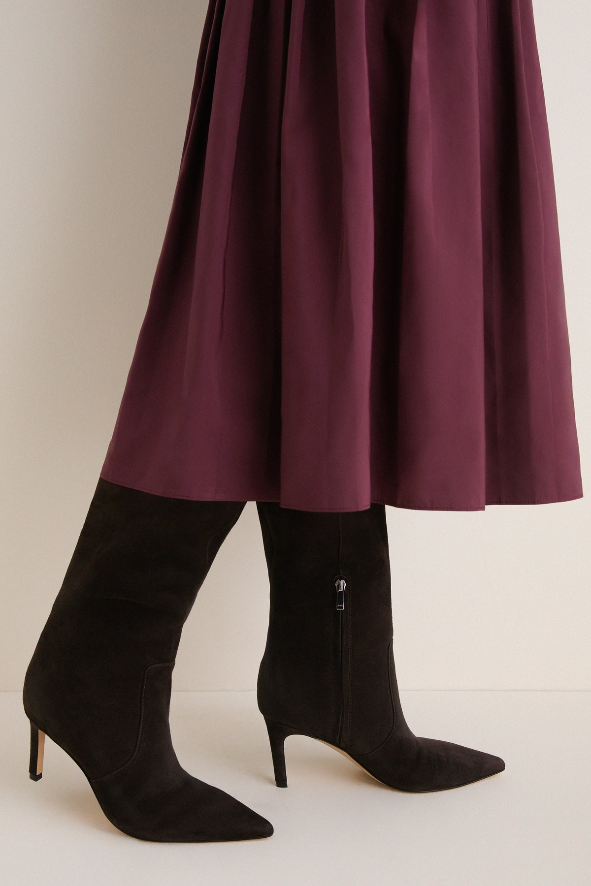 Dark Brown Suede Callena Boots