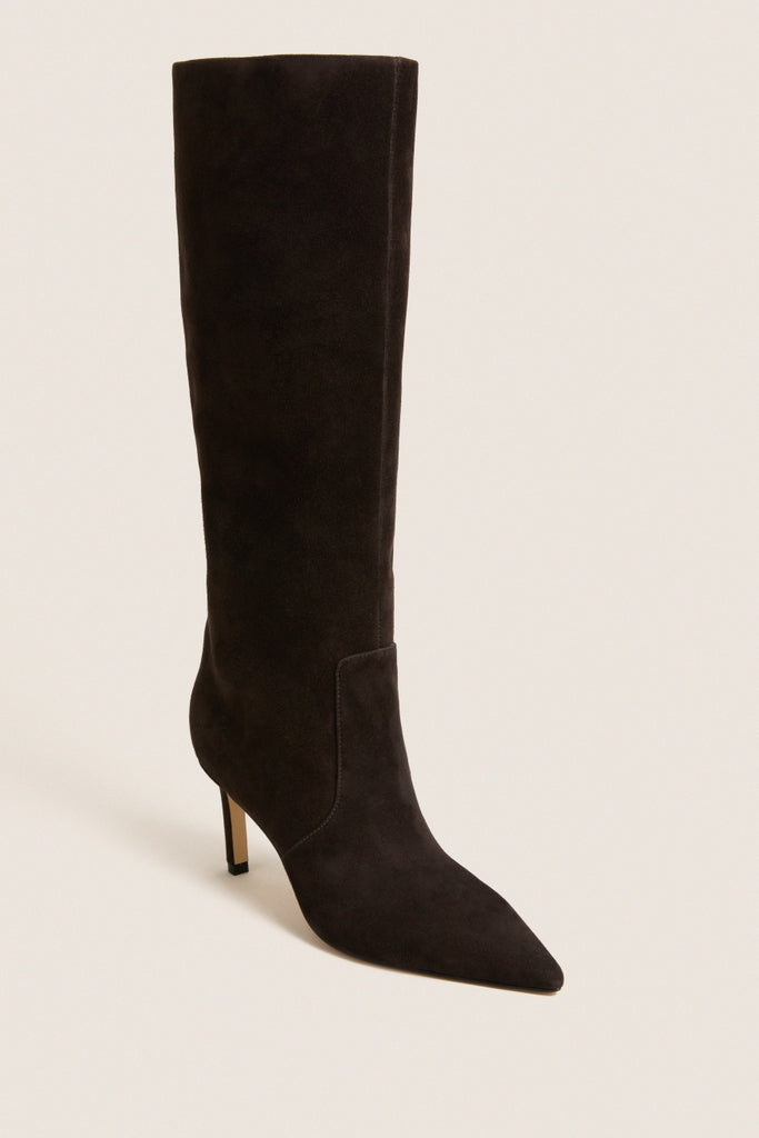 Dark Brown Suede Callena Boots